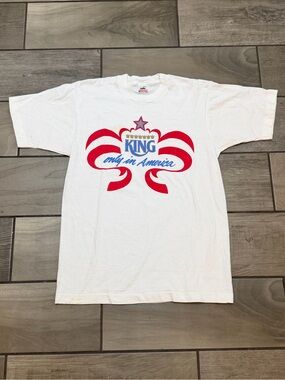 Vintage 90s Don King Only in America Boxing T-Shirt USA Made Single Stitch